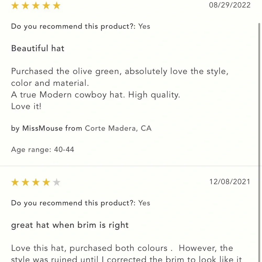 Nwt anthropologie modern rancher cowboy hat - Picture 10 of 10